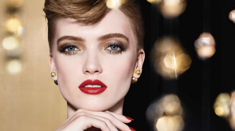 Ruth Bell gets her closeup in Dior Makeup Holiday 2020 campaign.