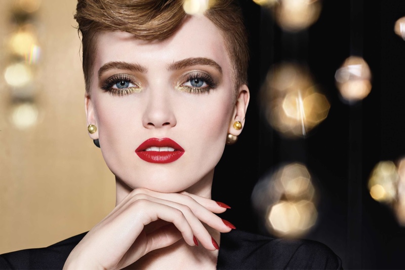 Ruth Bell gets her closeup in Dior Makeup Holiday 2020 campaign.