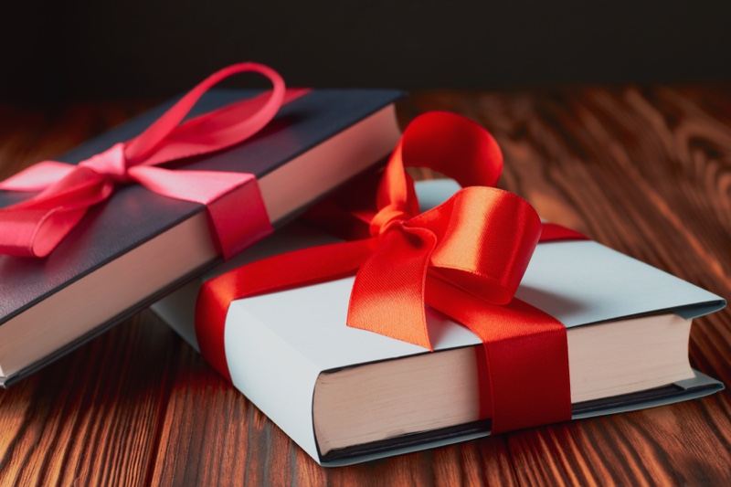 Gift Books Red Bows