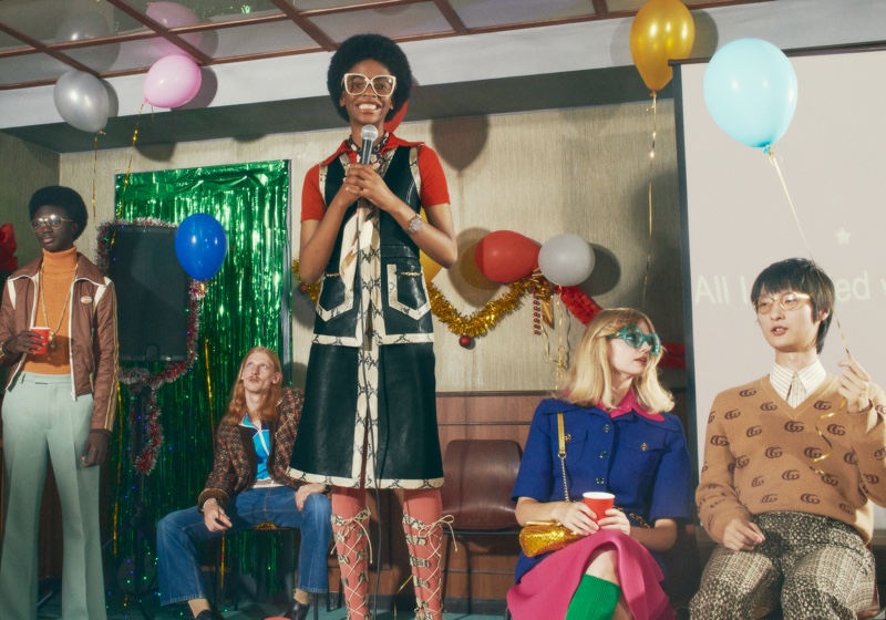 Karaoke takes the spotlight in Gucci Holiday 2020 gift campaign.