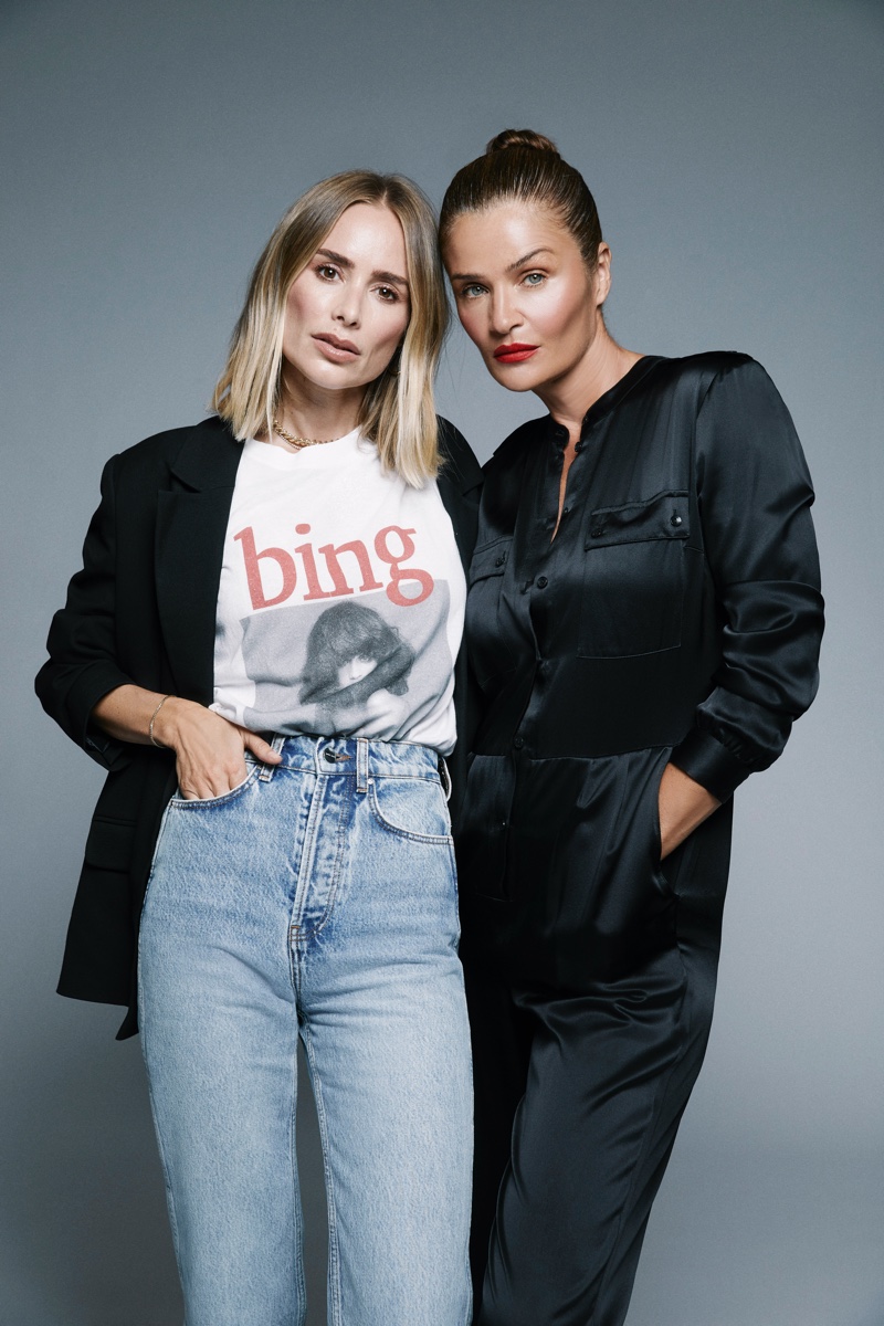 Designer Anine Bing and supermodel Helena Christensen collaborate on holiday capsule collection.