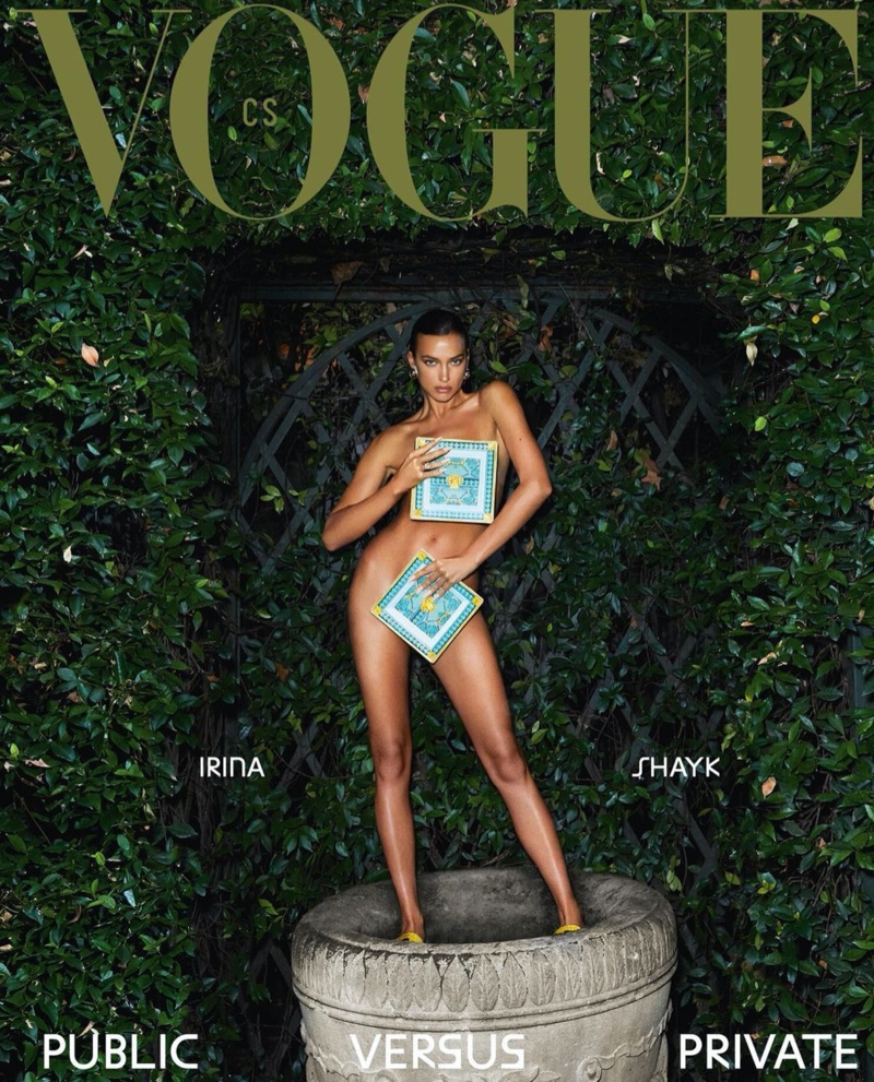 Irina Shayk Stuns in Versace for Vogue Czechoslovakia
