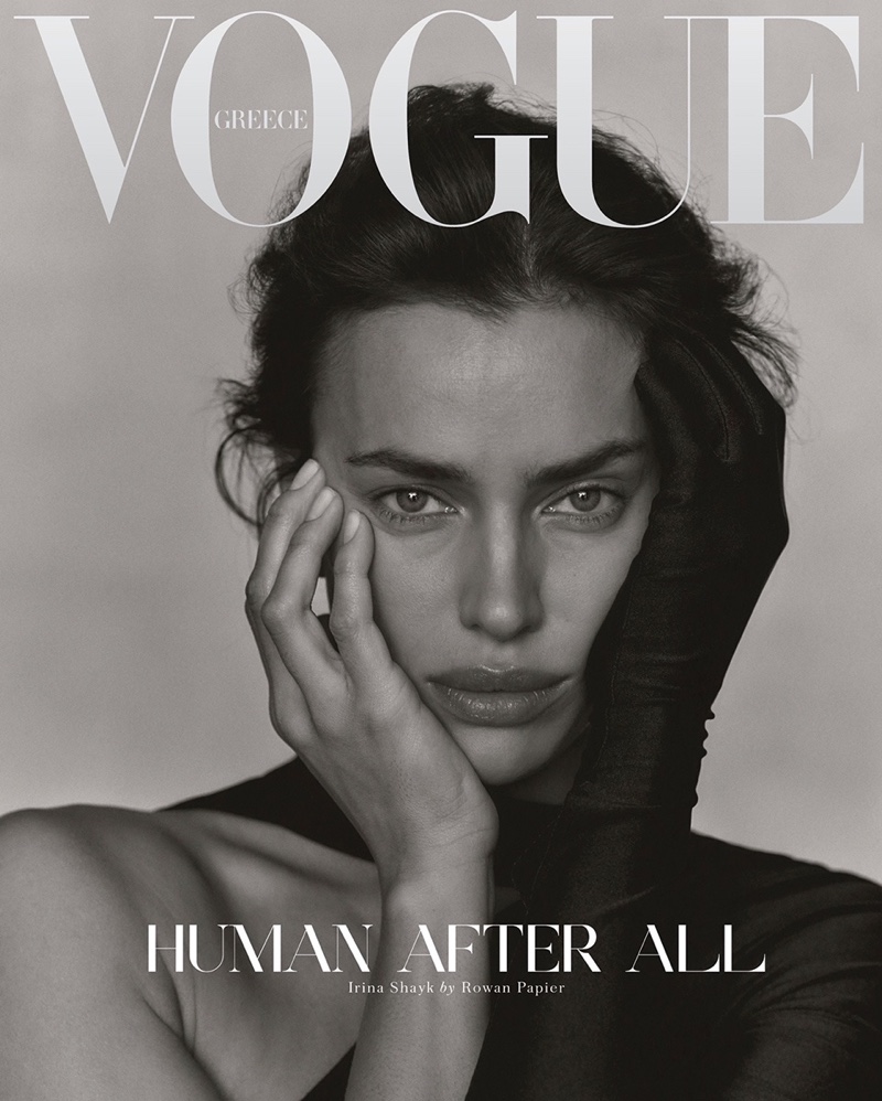 Irina Shayk on Vogue Greece December 2020 Cover.