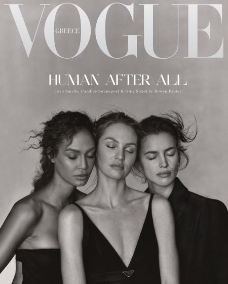 Irina! Candice! Joan! Supermodels Cover Vogue Greece (Photos) Joan Smalls, Candice Swanepoel, and Irina Shayk on Vogue Greece December 2020 Cover.