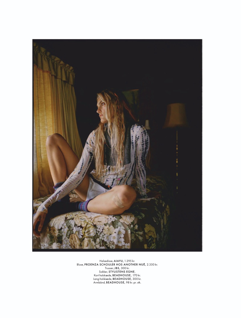 Josefine Lynderup Models Boho Looks for ELLE Denmark