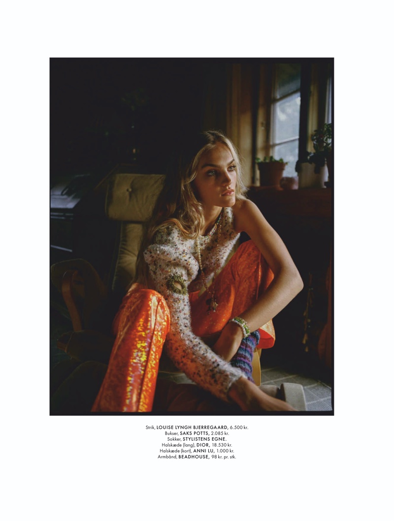 Josefine Lynderup Models Boho Looks for ELLE Denmark