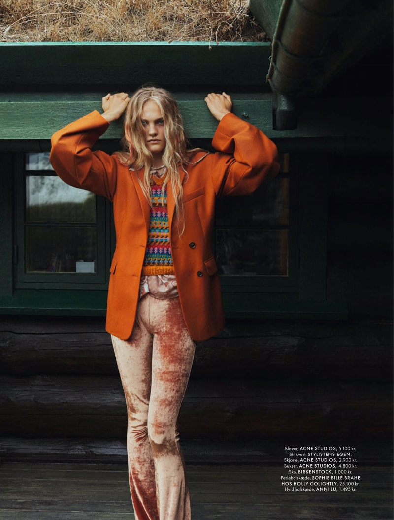 Josefine Lynderup Models Boho Looks for ELLE Denmark