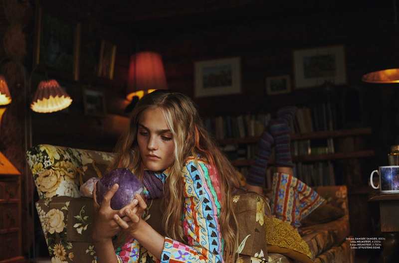 Josefine Lynderup Models Boho Looks for ELLE Denmark