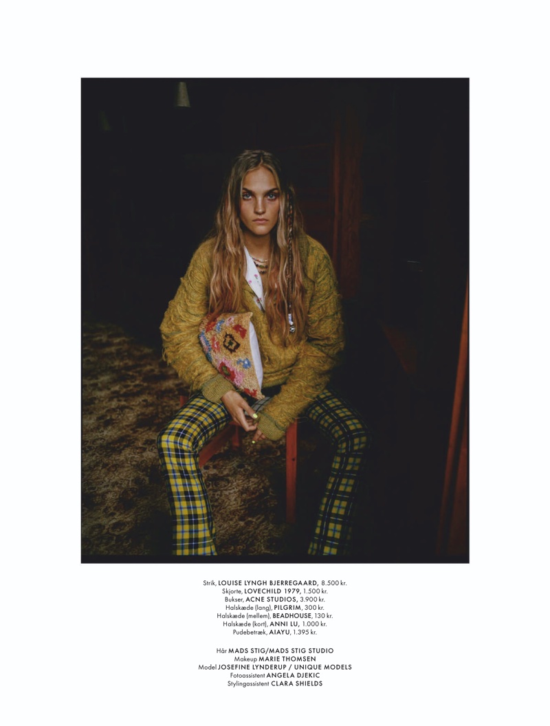 Josefine Lynderup Models Boho Looks for ELLE Denmark