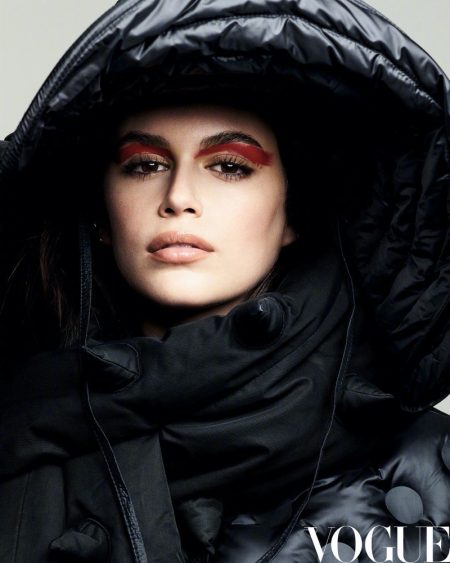 Kaia Gerber Poses in Bold Silhouettes for Vogue China Kaia Gerber Poses in Bold Silhouettes for Vogue China