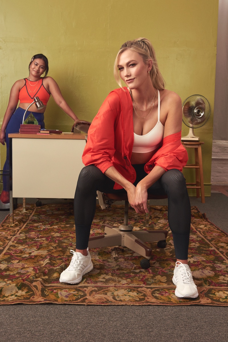 Supermodel Karlie Kloss shows off adidas x Karlie Kloss collection in new campaign.