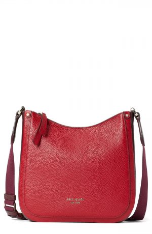 Kate Spade New York Roulette Medium Leather Messenger Bag - Red