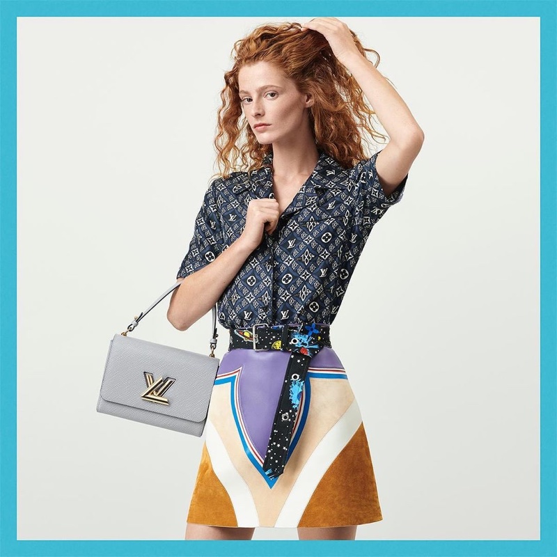 Clementine Balcaen fronts Louis Vuitton resort 2021 campaign.