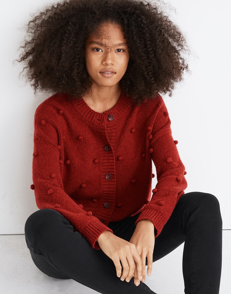 Madewell Bobble Colburne Cardigan Sweater $89.50