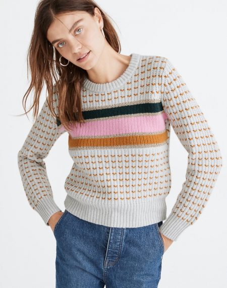 Madewell Striped Barfield Sweater $98