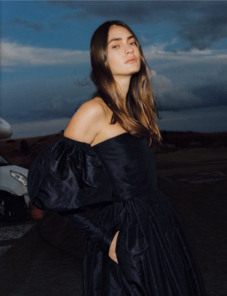 Marine Deleeuw Poses in Evening Looks for InStyle Spain Marine Deleeuw Poses in Evening Looks for InStyle Spain