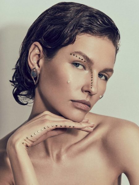 Misha Kapustkina Wears Embellished Beauty for L'Officiel Arabia Misha Kapustkina Wears Embellished Beauty for L'Officiel Arabia