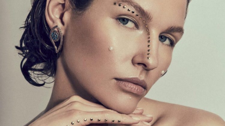 Misha Kapustkina Wears Embellished Beauty for L’Officiel Arabia