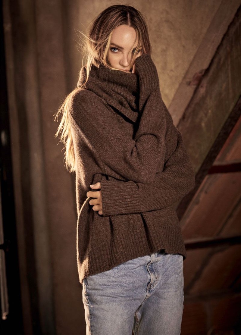 Candice Swanepoel stars in Naked Cashmere fall-winter 2020 campaign.