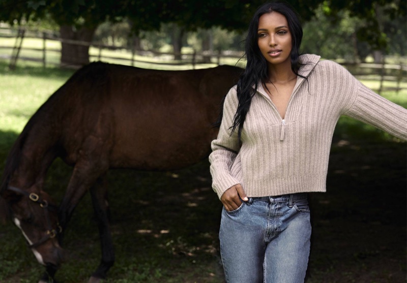 Jasmine Tookes fronts Naked Cashmere fall-winter 2020 campaign.