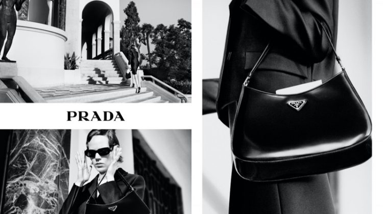 Freja Beha Erichsen stars in Prada Holiday 2020 campaign.