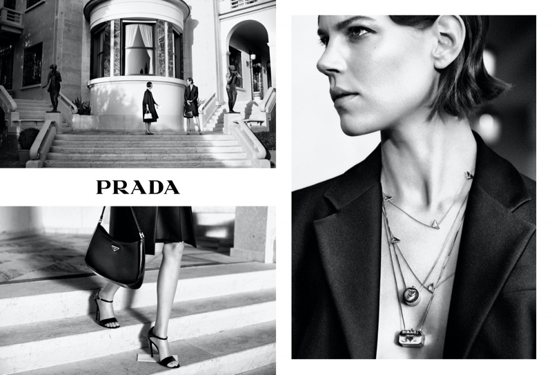 An image from Prada's holiday 2020 advertising campaign.