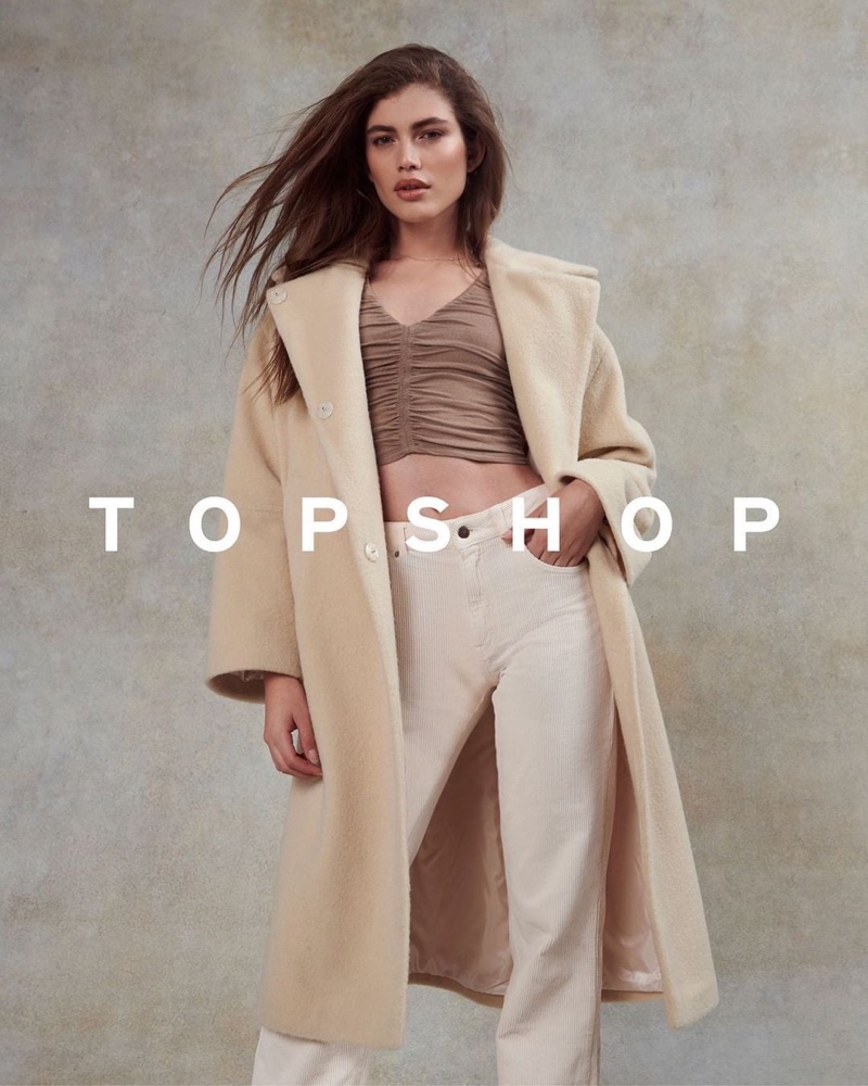 Valentina Sampaio is the face of Topshop's Christmas 2020 campaign.