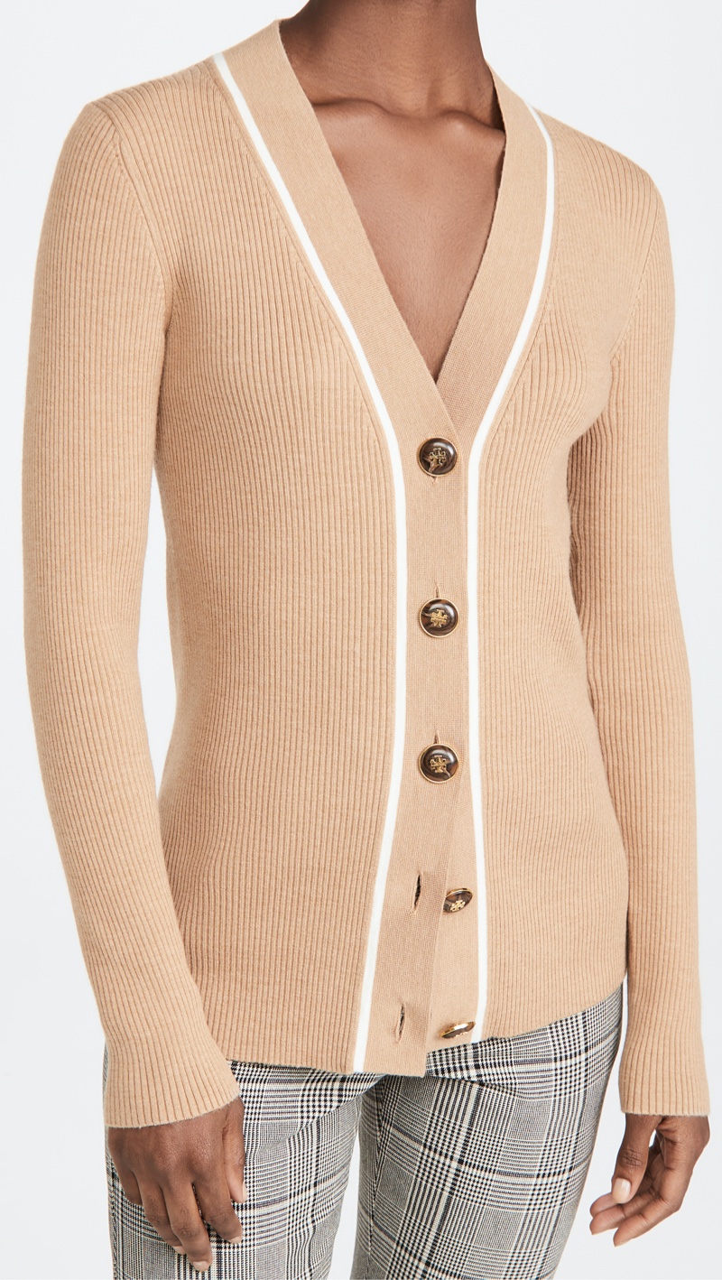 tory burch patch cuff sweater