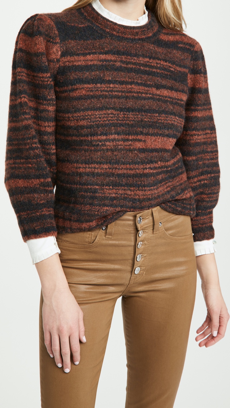 Veronica Beard Lumina Crew Neck Pullover $395