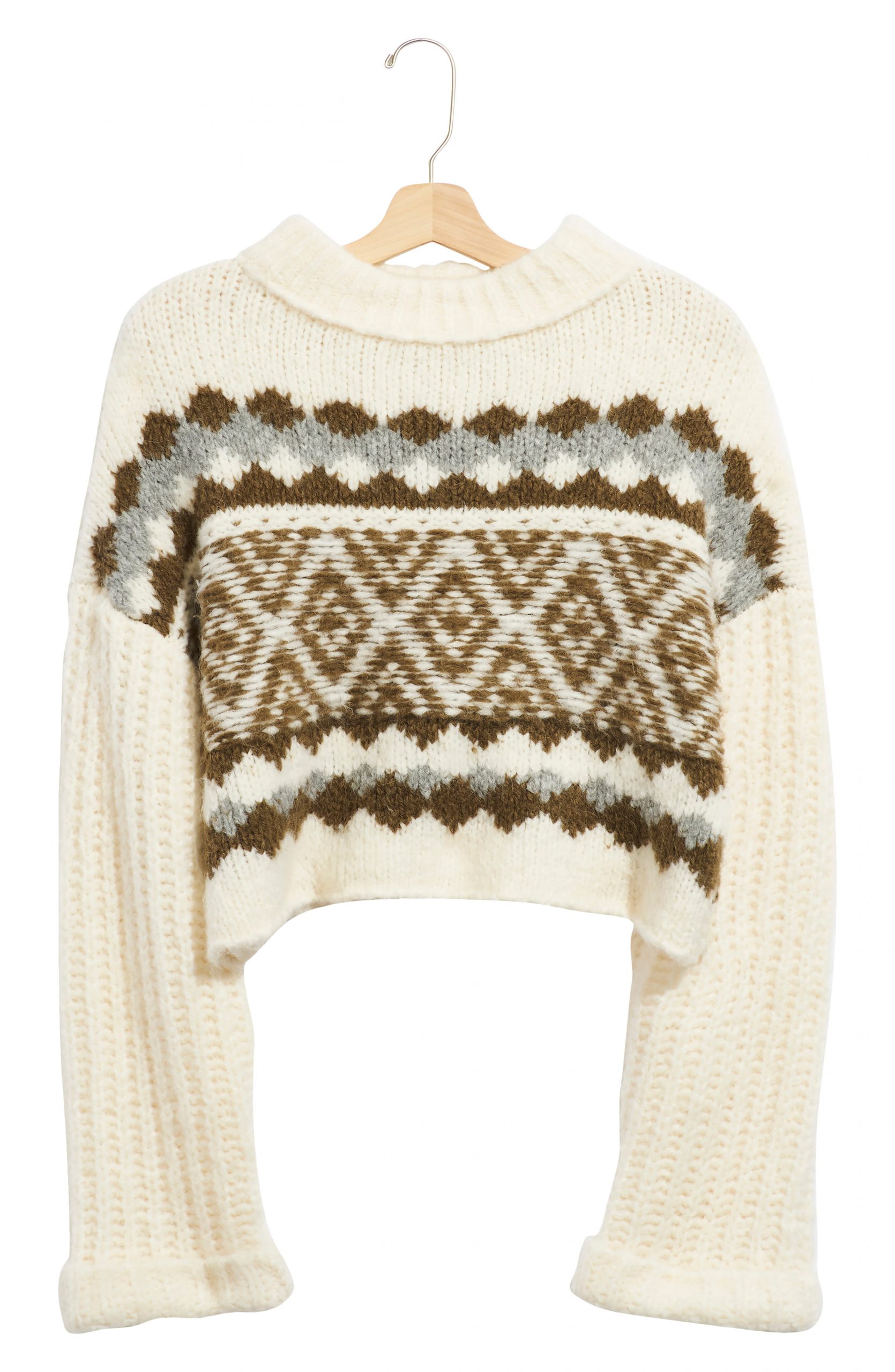 Download Women's Free People Alpine Crop Mock Neck Sweater, Size X ...