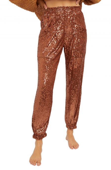 anthropologie sequin joggers