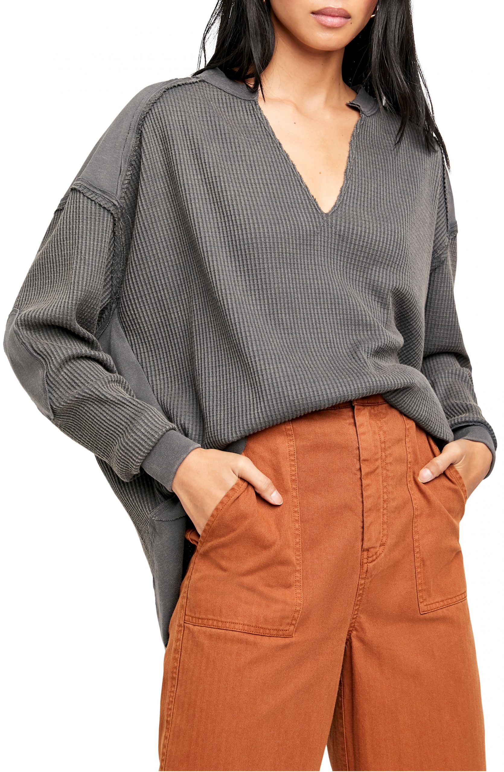 thermal knit shirt