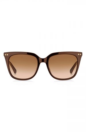 Women's Kate Spade New York Giana 54mm Gradient Cat Eye Sunglasses - Brown/ Brown Gradient
