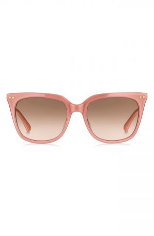 Women's Kate Spade New York Giana 54mm Gradient Cat Eye Sunglasses - Pink/ Brown Pink Gradient