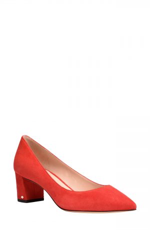 Women's Kate Spade New York Menorca Pointed Toe Pump, Size 5 B - Red