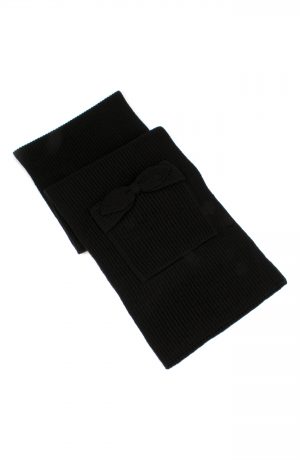 Women's Kate Spade New York Pointy Bow Pocket Scarf, Size One Size - Black