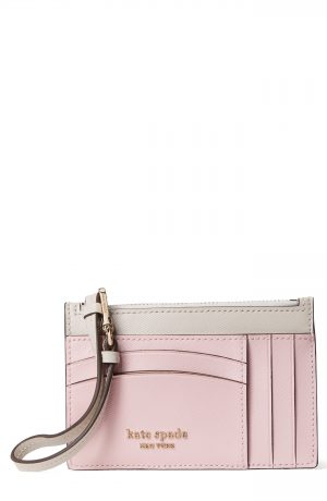 Women's Kate Spade New York Spencer Leather Wristlet Card Case - Pink