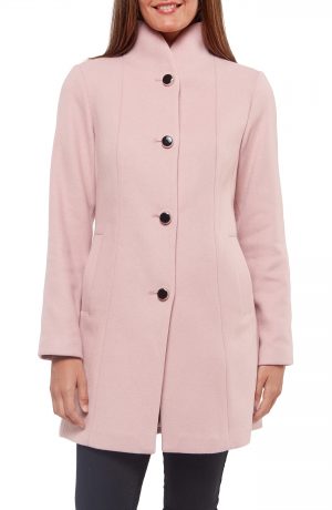 Women's Kate Spade New York Wool Blend Twill Coat, Size X-Small - Pink