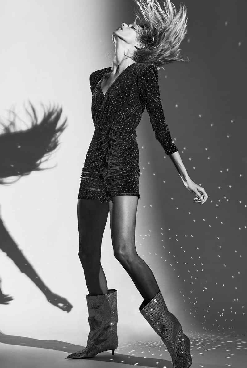 Zara Velvet Dress with Beading.