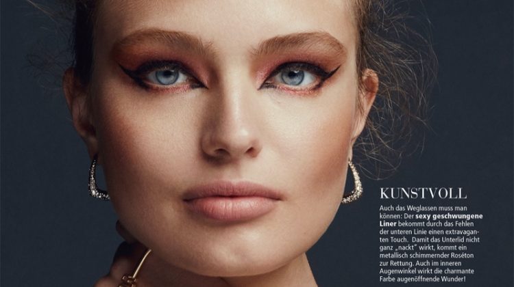 Anna Mila Guyenz Wears Festive Beauty for Madonna Style Book