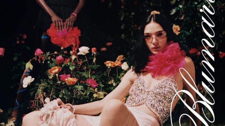 Blumarine's spring 2021 campaign features models Sokhna Niane and Mariacarla Boscono.