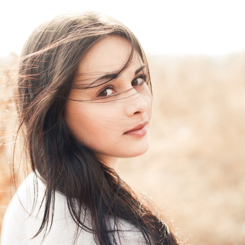 Brunette Model Long Hair Beauty