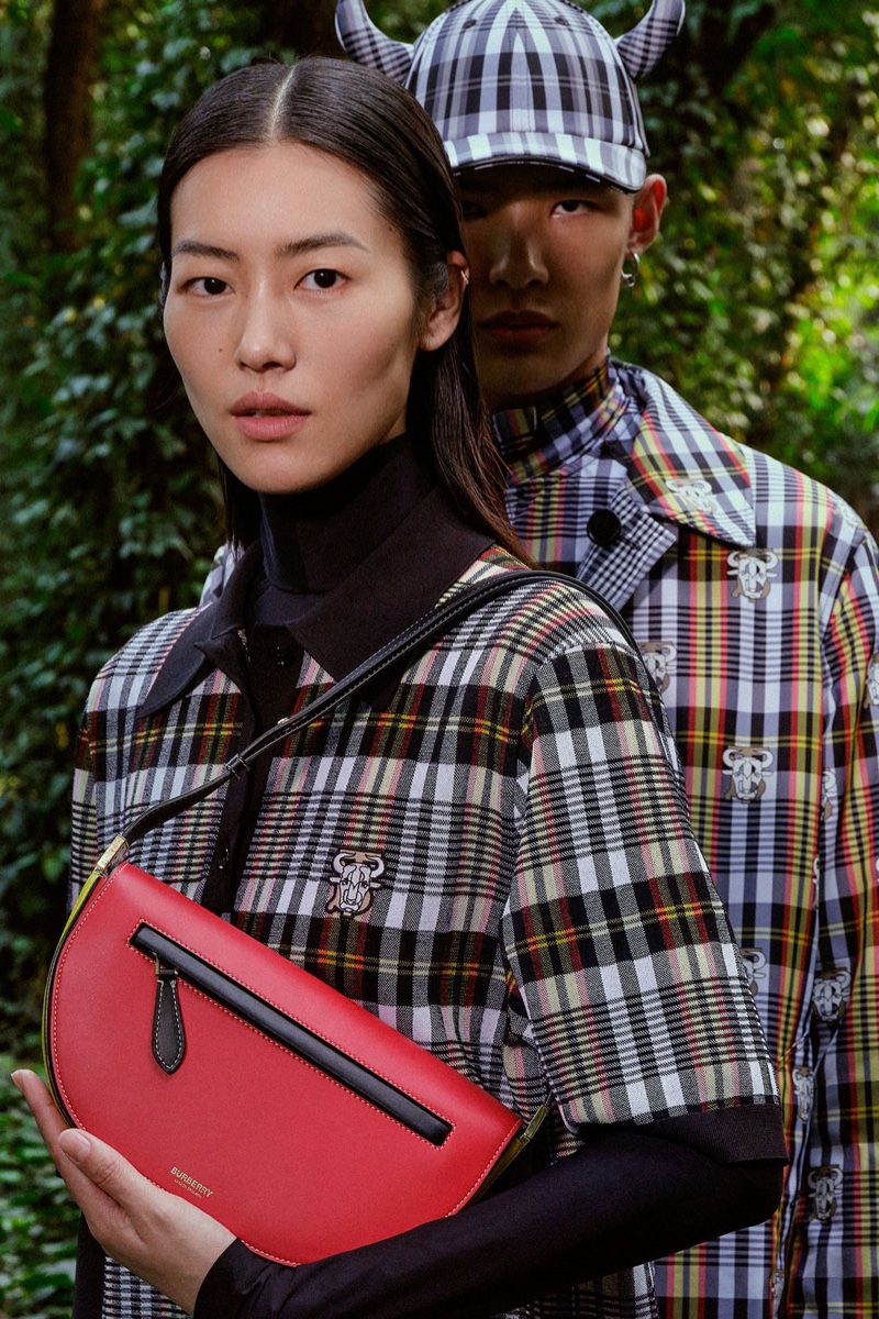 Liu Wen and Wang Xiangguo front Burberry Chinese New Year 2021 campaign.