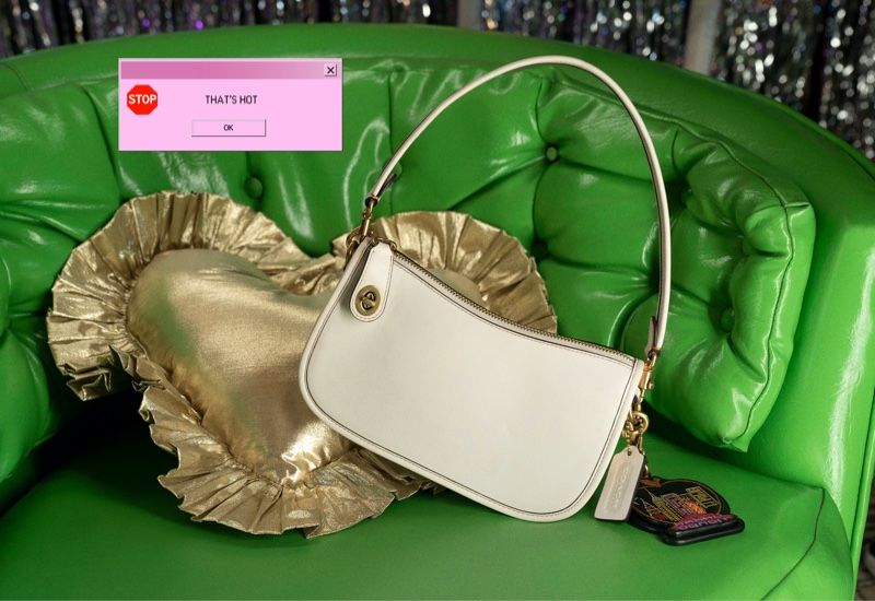 Coach introduces The Swinger bag with 2000s themed campaign.