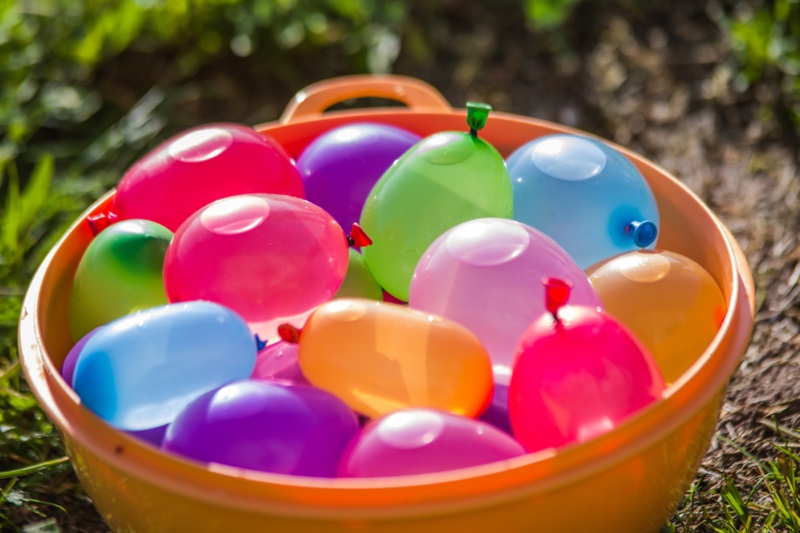 Colorful Water Balloons Tub