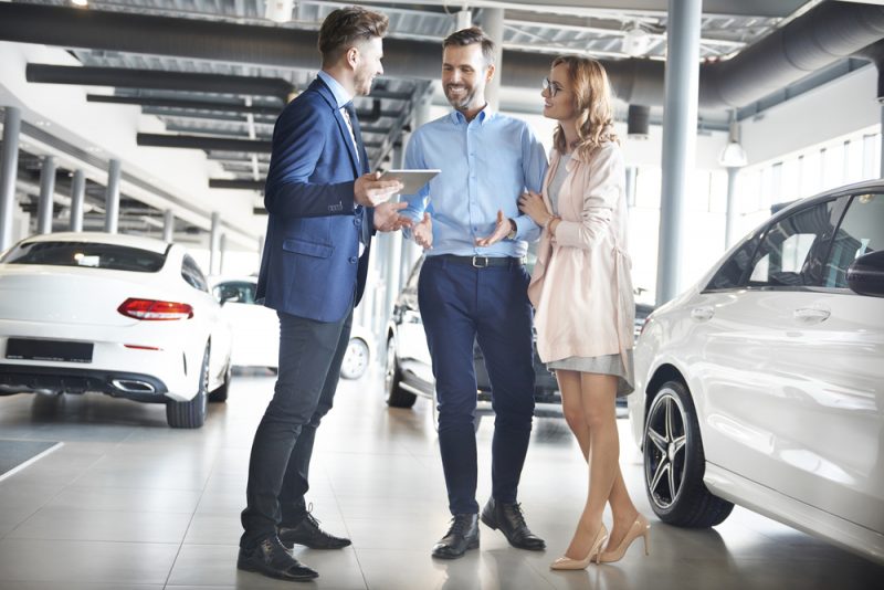 Couple Shopping for New Car