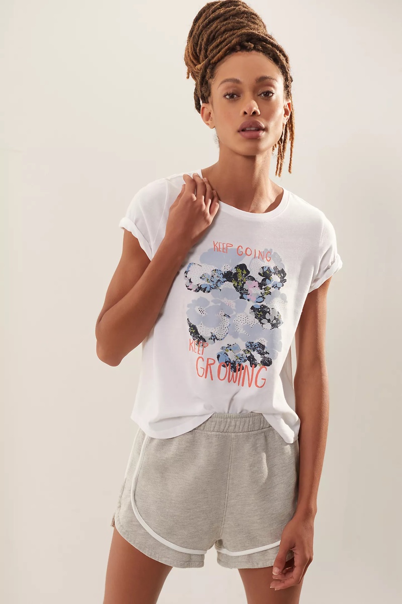 Daily Practice by Anthropologie Keep Going Graphic Tee $58