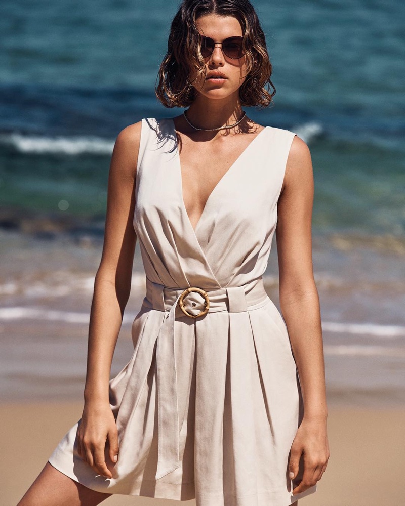 Georgia Fowler models Australian brand Witchery's summer 2020 collection.