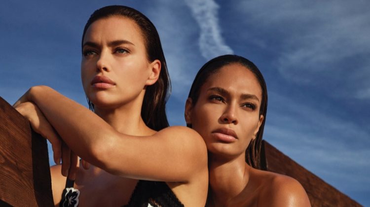 Irina Shayk and Joan Smalls star in Ermanno Scervino spring-summer 2021 campaign.