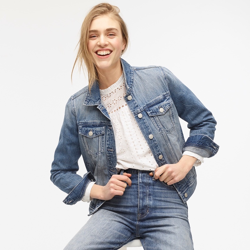 J. Crew Denim Jacket in Brilliant Day Wash $110